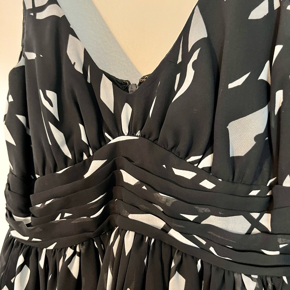 Flirty BCBG skater dress with empire waist detail